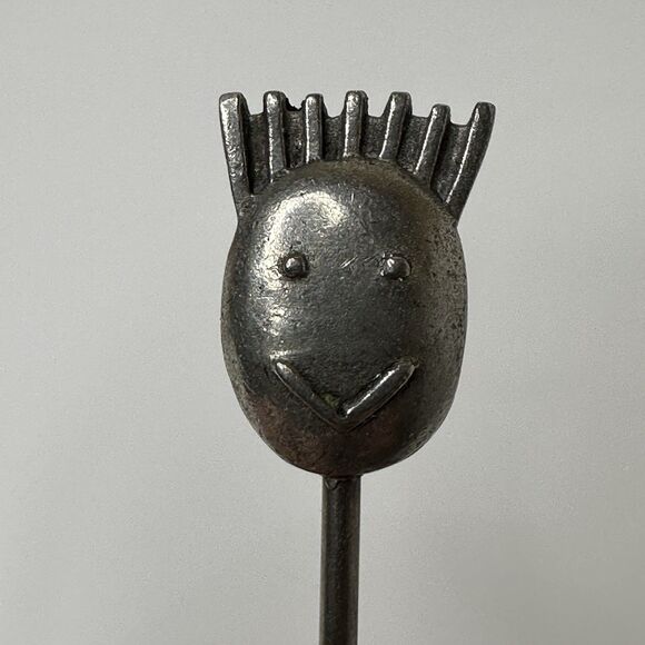 Vtg RobinWood Fondue Forks 7 Mid Century Faces & Cocktail Picks Hor d'oeuvres - Picture 2 of 16